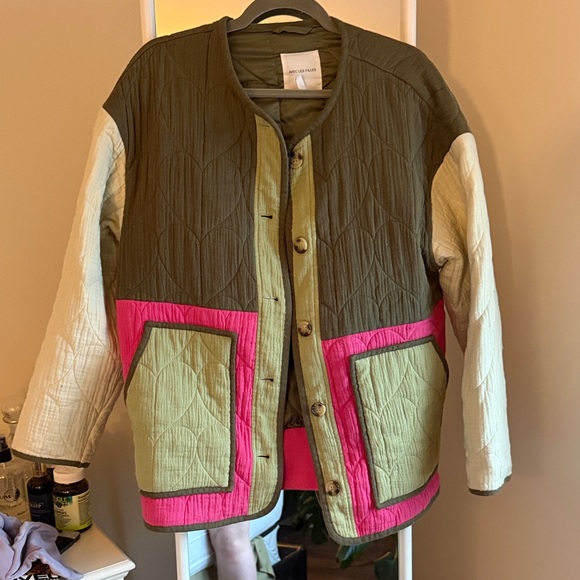 Avec Les Filles Jackets & Blazers - Avec Les Filles Quilted Heart Colorblock Jacket